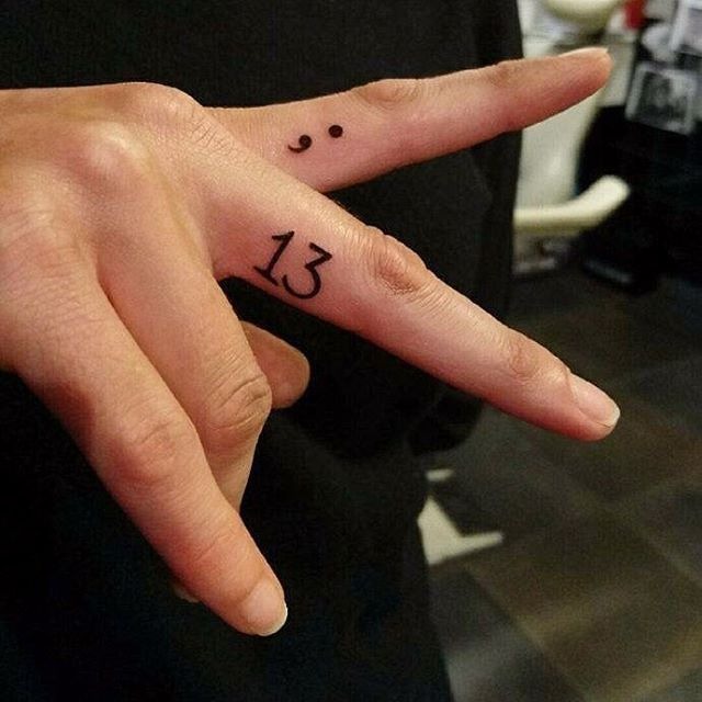 Tiny Finger 13 Tattoo Tattoo Design