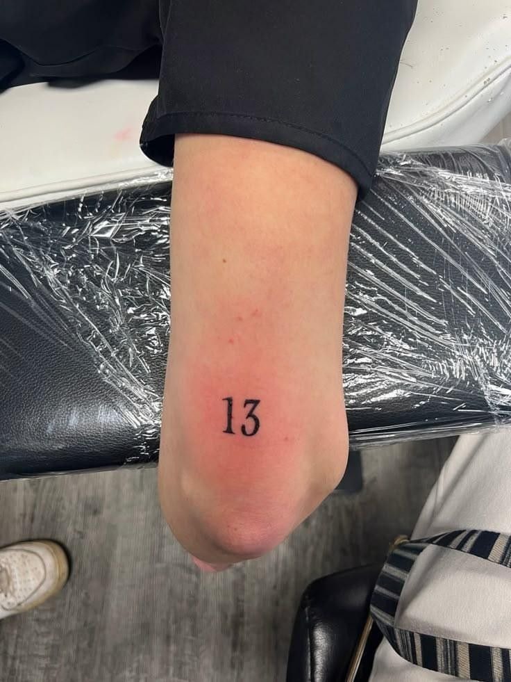 Tiny Minimalist 13 Tattoo Tattoo Design