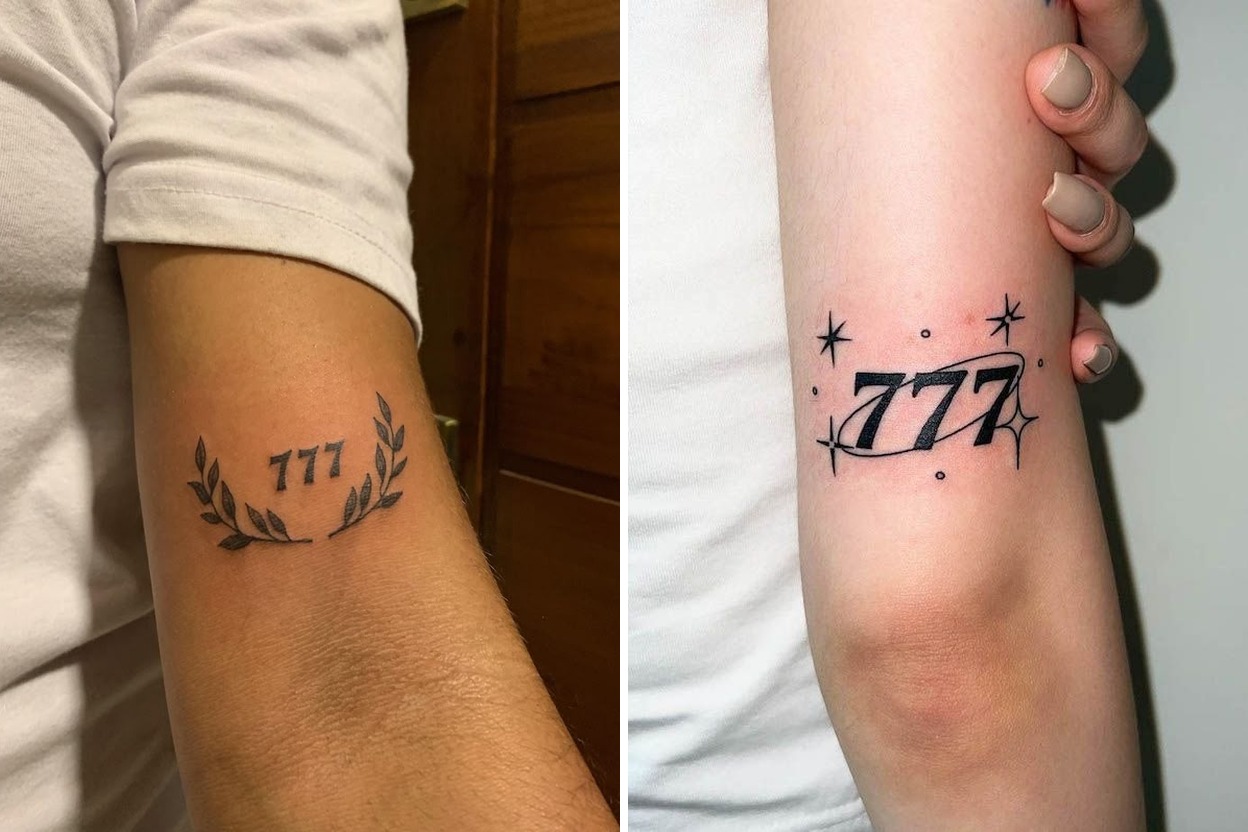 23 Bold 777 Tattoo Ideas That Channel Pure Lucky Energy Featured Lookbook Collage
