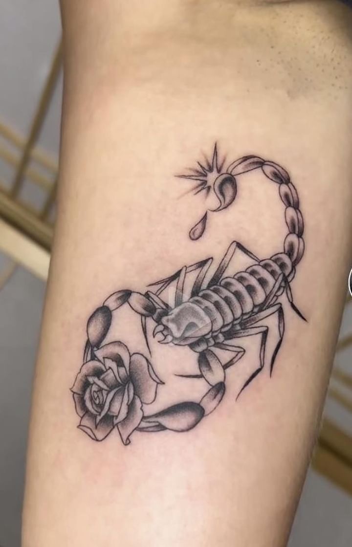 Classic Scorpio Power Tattoo Design
