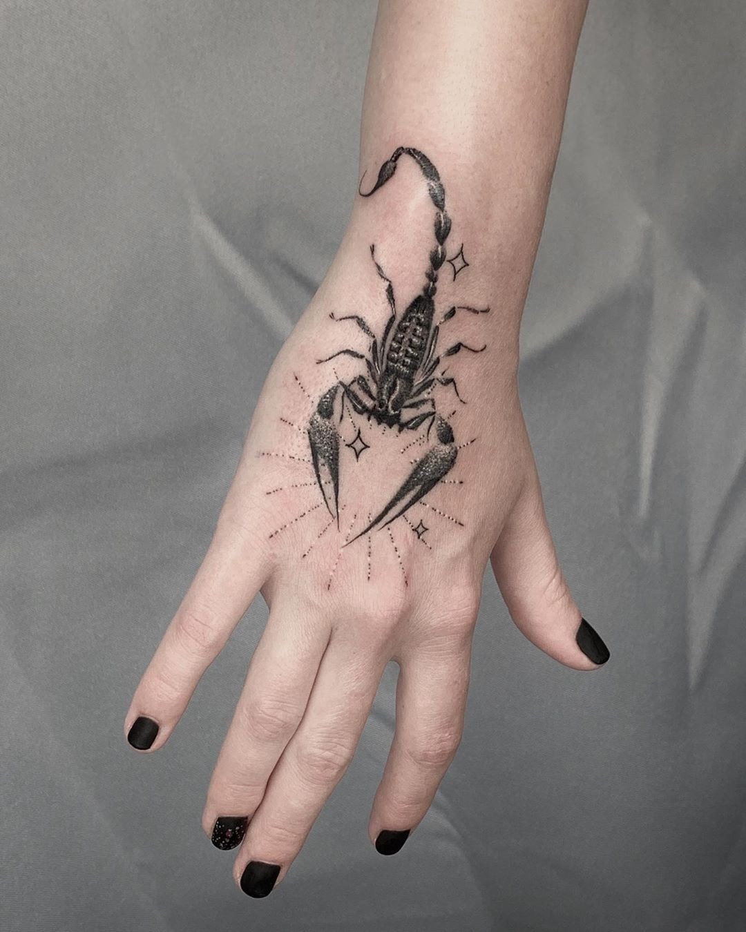 Red Constellation Scorpio Tattoo Design
