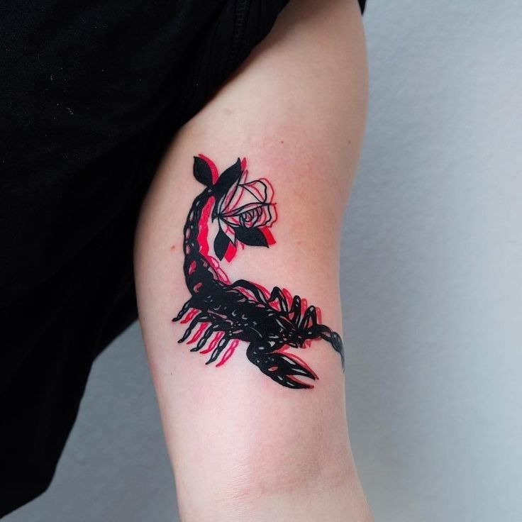 Scorpio Glyph Combo Tattoo Design