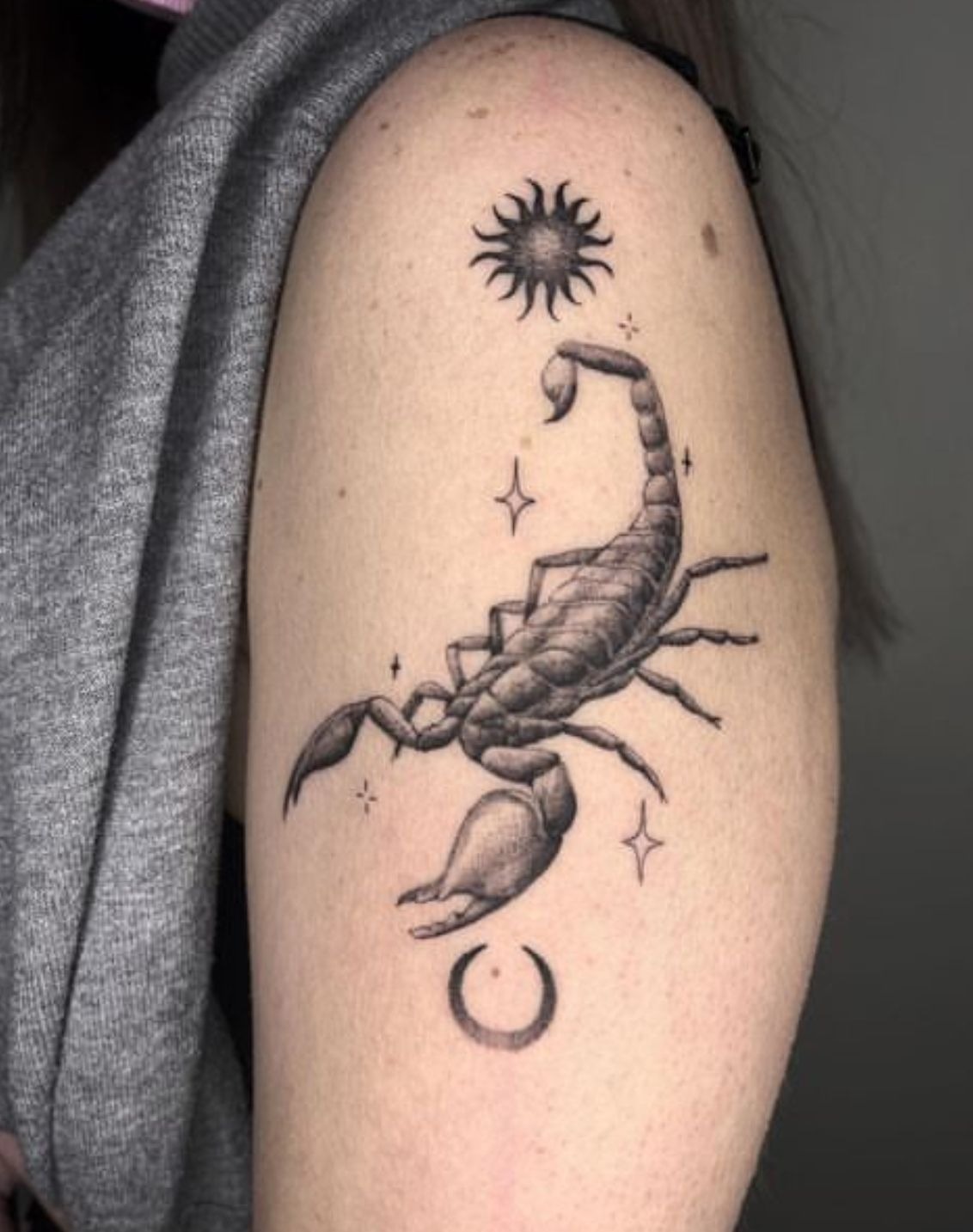Scorpio & the Toad Tattoo Design