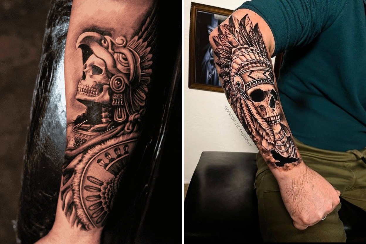 25+ Bold Aztec Warrior Tattoo Ideas That Celebrate Strength and Heritage Featured Lookbook Collage