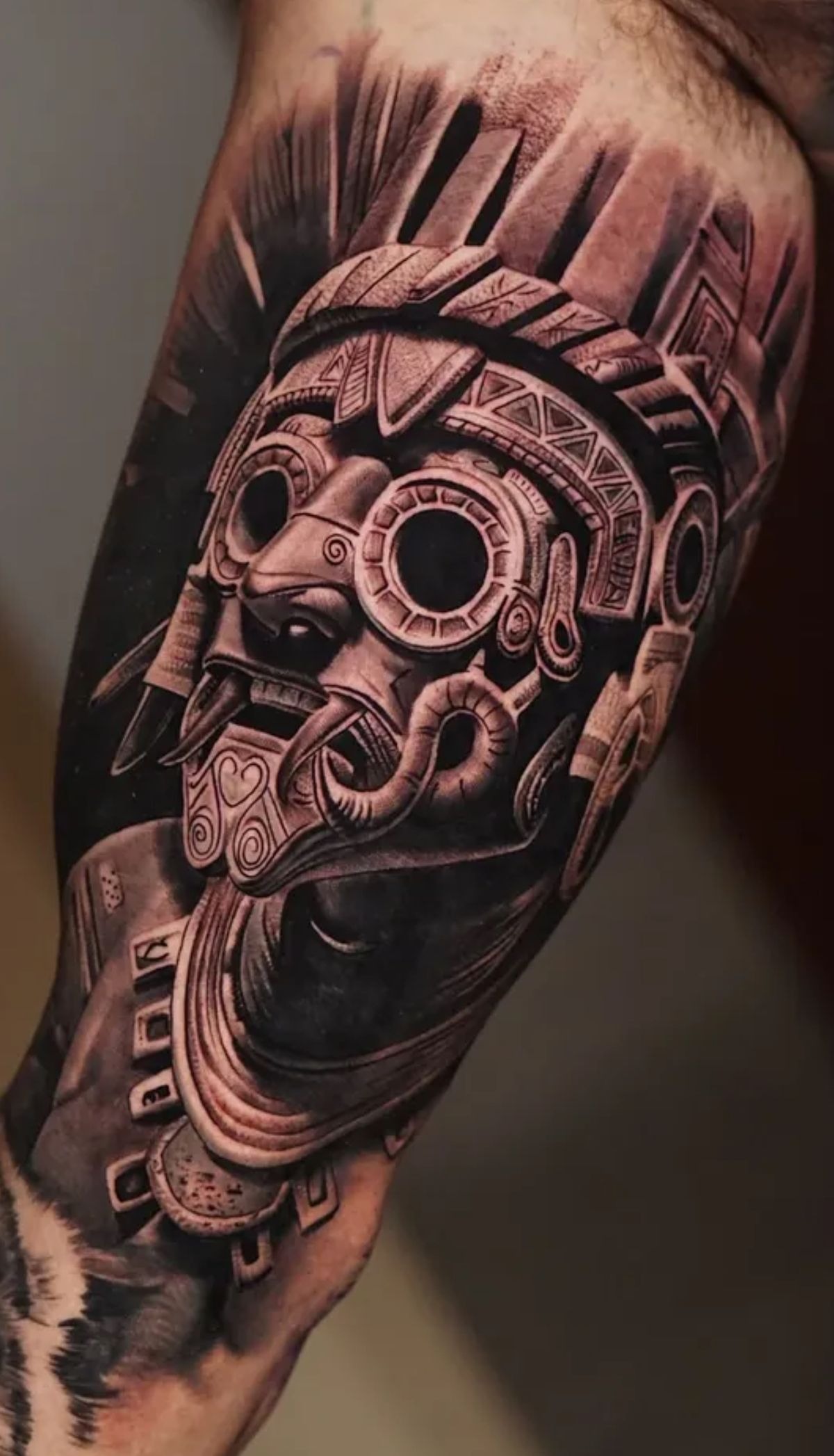 Stone Mask Warrior Stencil Tattoo Design