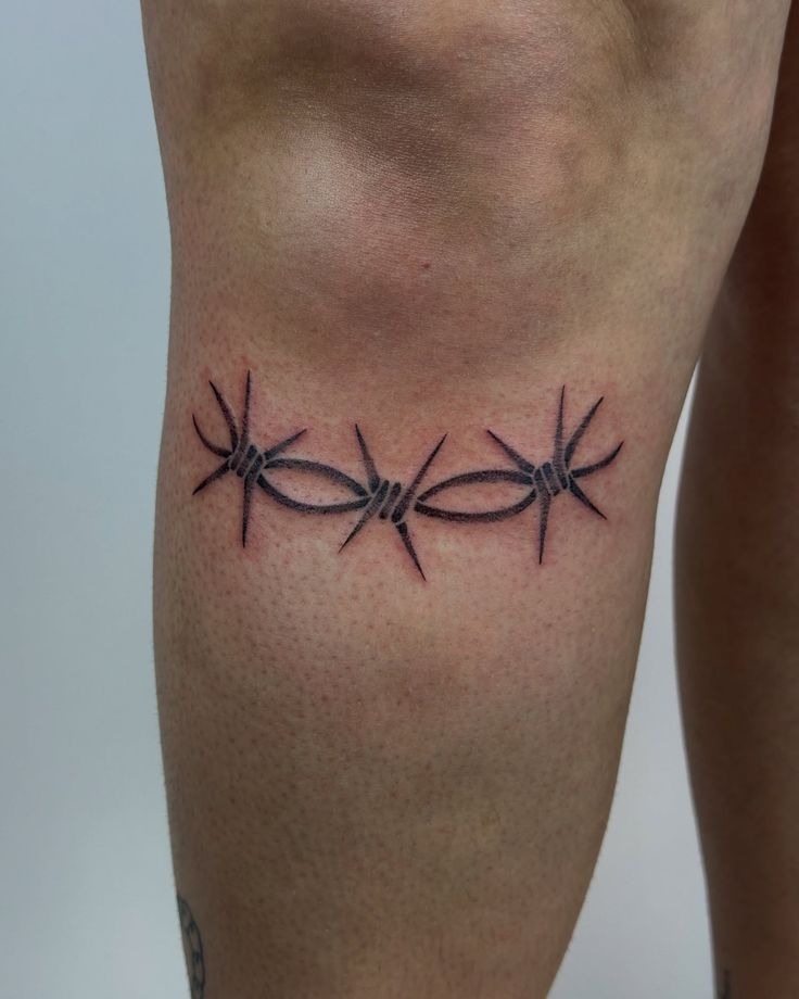 Barbed Wire Knee Accent Tattoo Tattoo Design