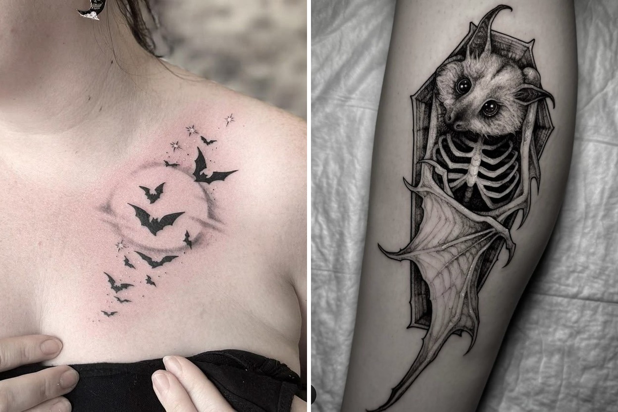 33+ Bold Bat Tattoo Ideas & Inspiration Featured Lookbook Collage