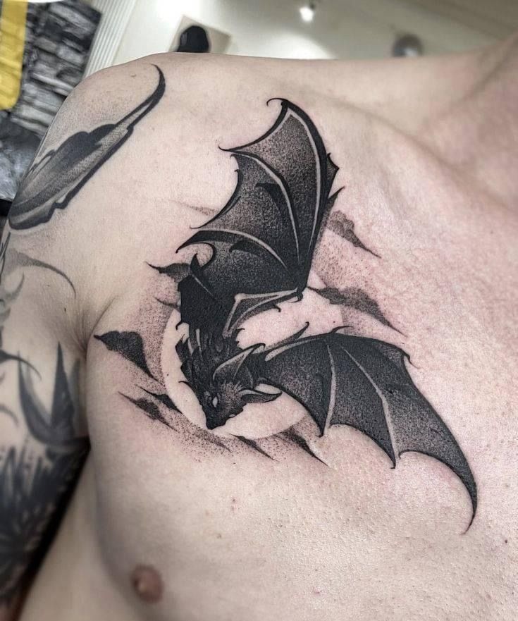 Tiny Neck Bat Cluster with Playful Night Energy Tattoo Design