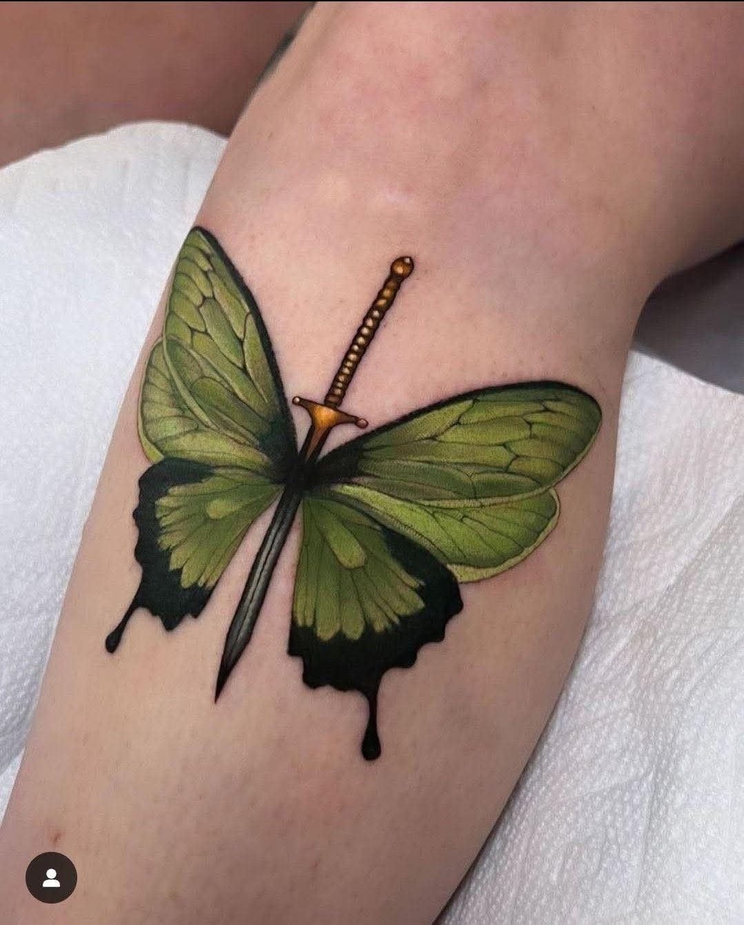 Strawberry Rhino Beetle Design Tattoo Design