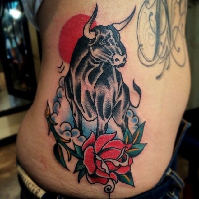 Cute Bucking Bull Tattoo Tattoo Design
