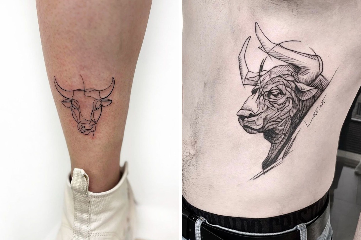 Bold Bull Tattoo Ideas For Meaningful and Timeless Ink Featured Lookbook Collage