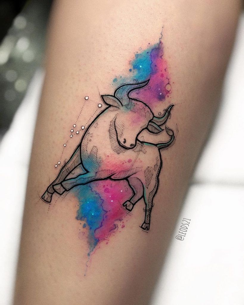 Japanese Wave Bull Tattoo Tattoo Design