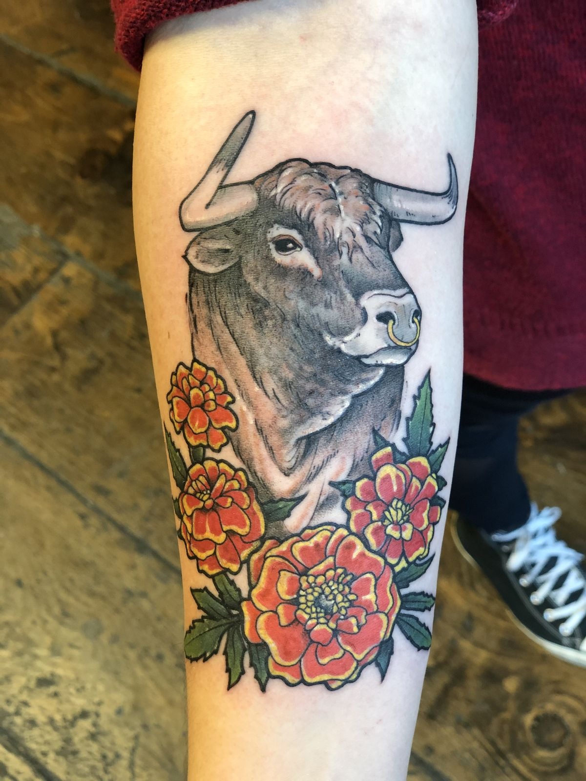 Tribal Bull Tattoo Tattoo Design