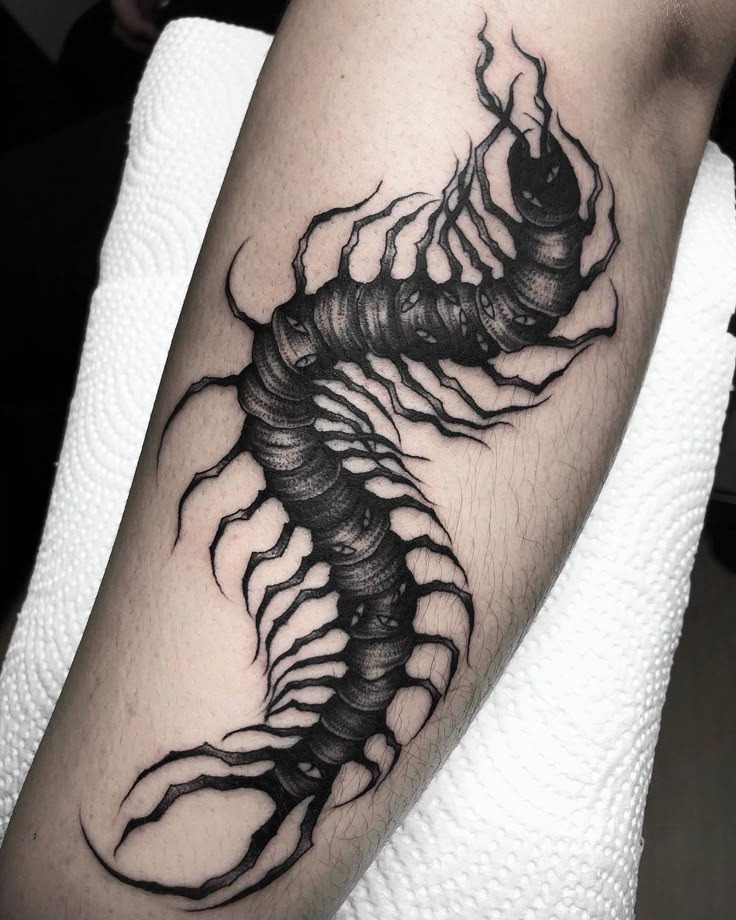 Dark Whispers in Motion Tattoo Design