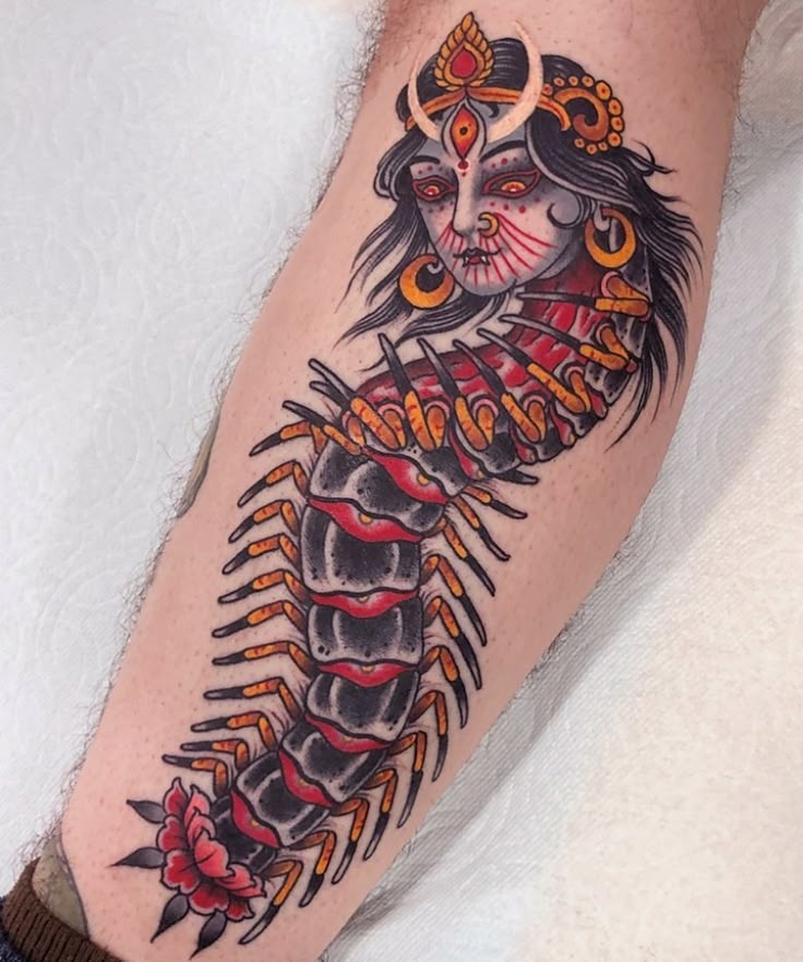 Goddess of Crawlers Tattoo Design