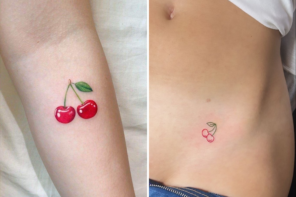25+ Bold Cherry Tattoo Ideas That Are Sweet and Seriously Stylish Featured Lookbook Collage