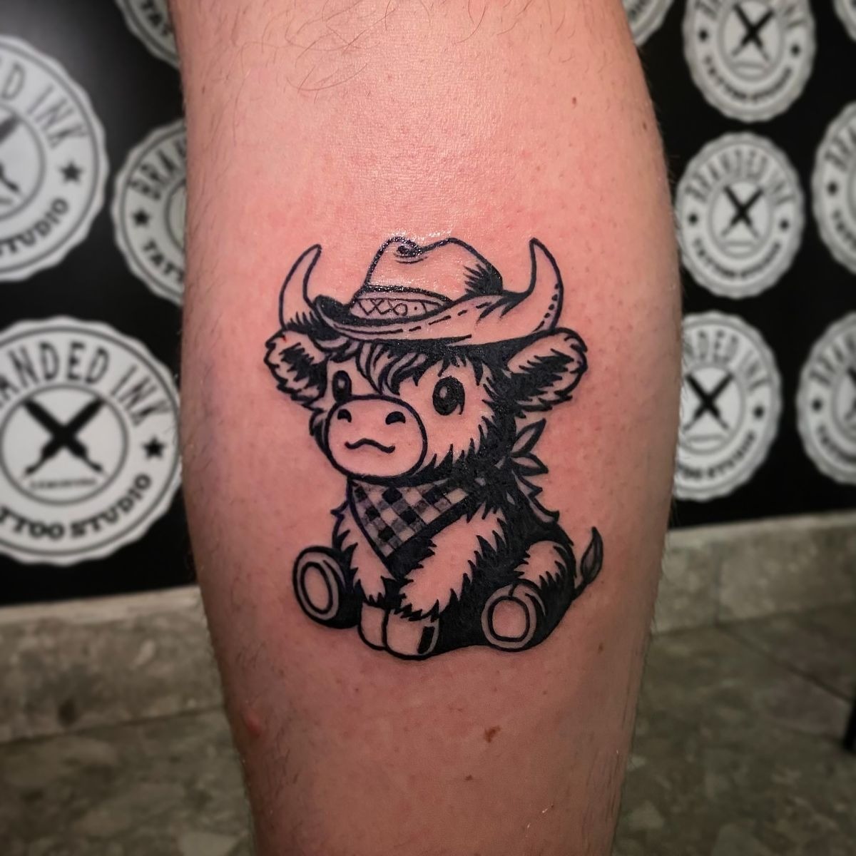 Classic Horseback Cowboy Tattoo Design