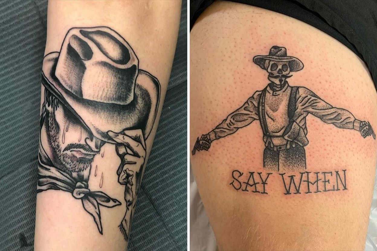 30+ Bold Cowboy Tattoo Ideas & Inspiration Featured Lookbook Collage