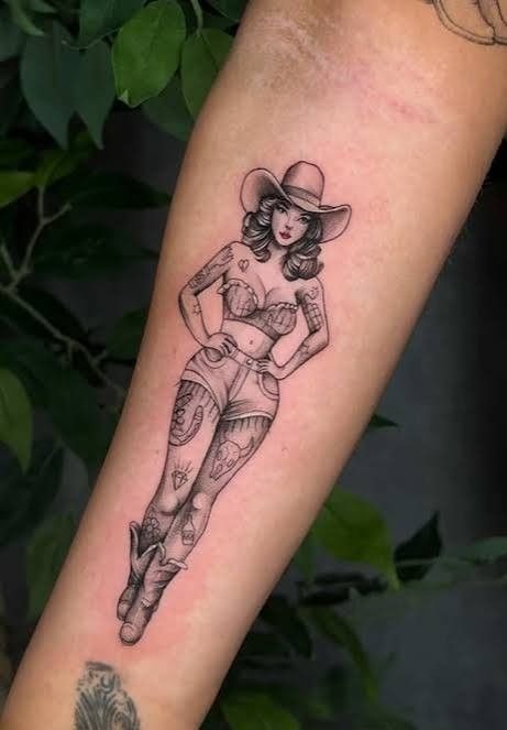 Matching Bar Stool Cowboys Tattoo Design