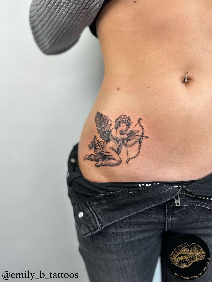 Hip Placement Classic Archer Tattoo Design