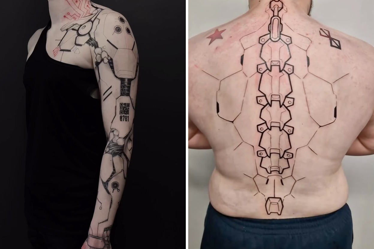 31+ Bold Cyberpunk Tattoo Ideas & Inspiration Featured Lookbook Collage