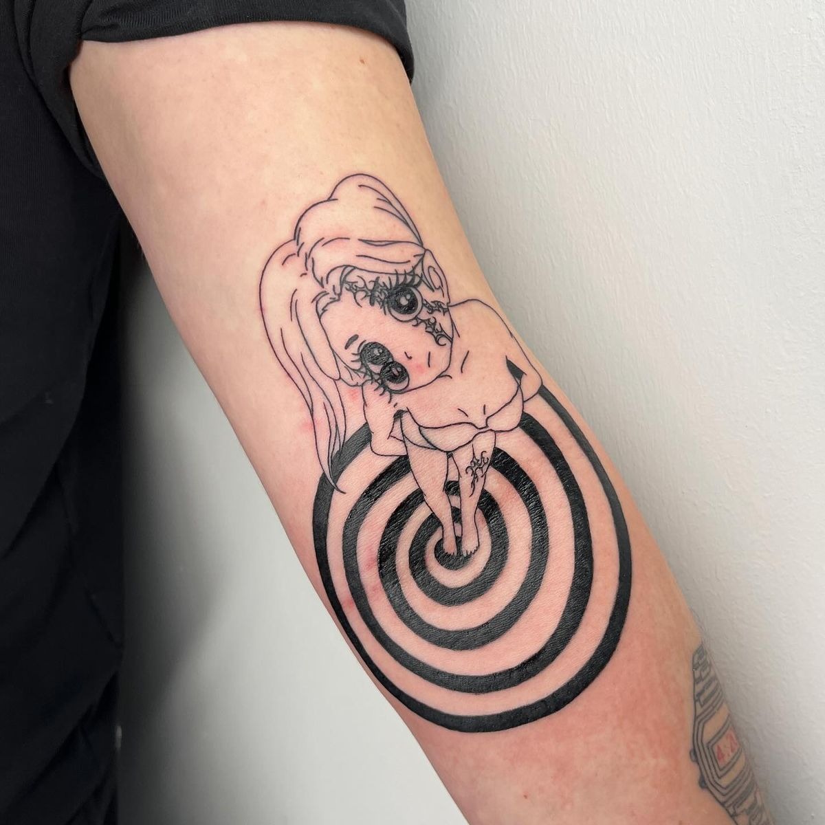 Glitched Doll Cyber Girl Tattoo Tattoo Design