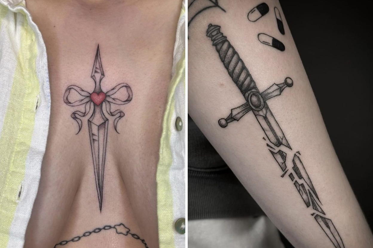 23 Dagger Tattoo Ideas For Bold Stylish And Meaningful Ink Featured Lookbook Collage