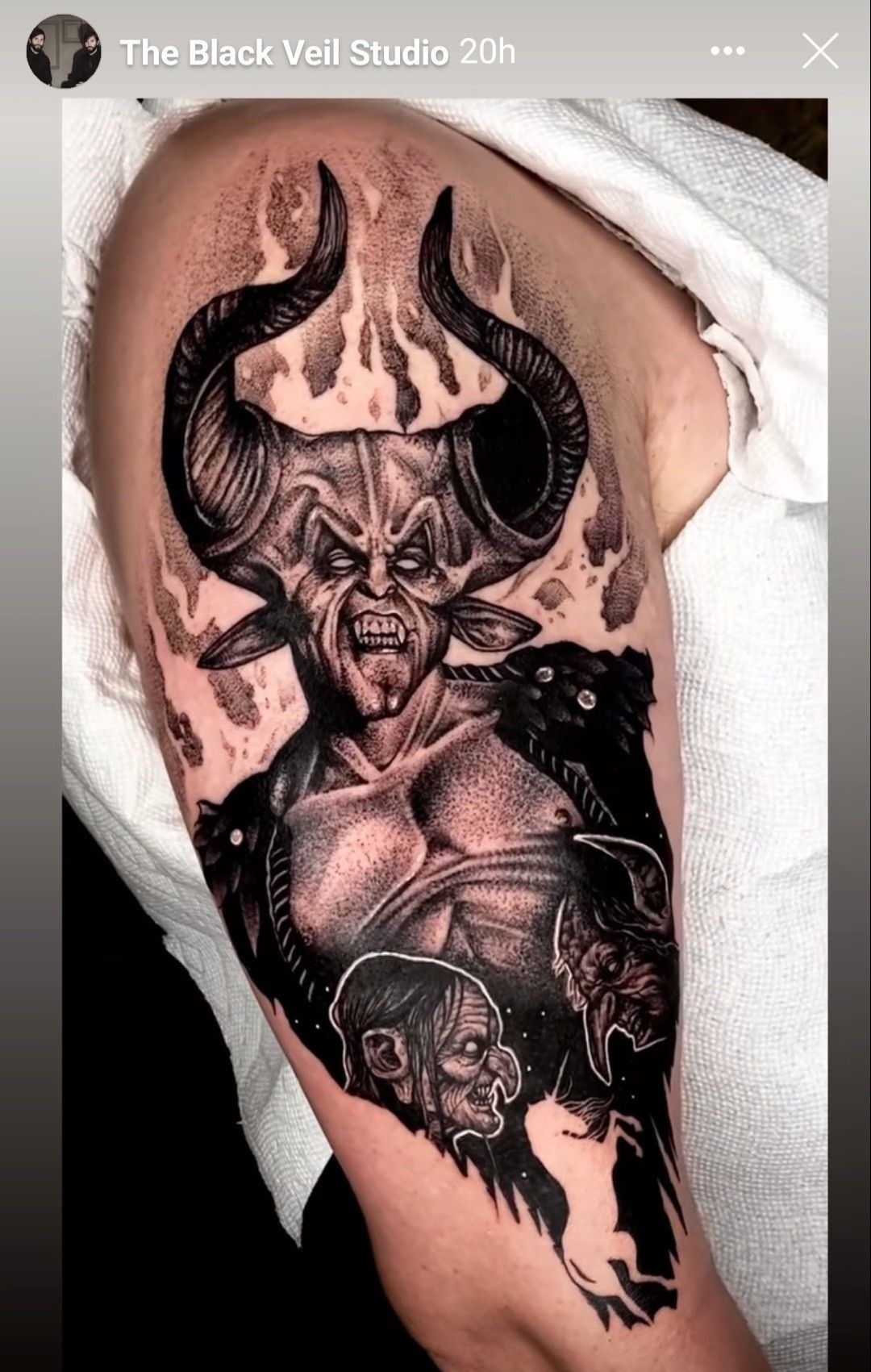 Entwined Devil and Lover Tattoo Tattoo Design