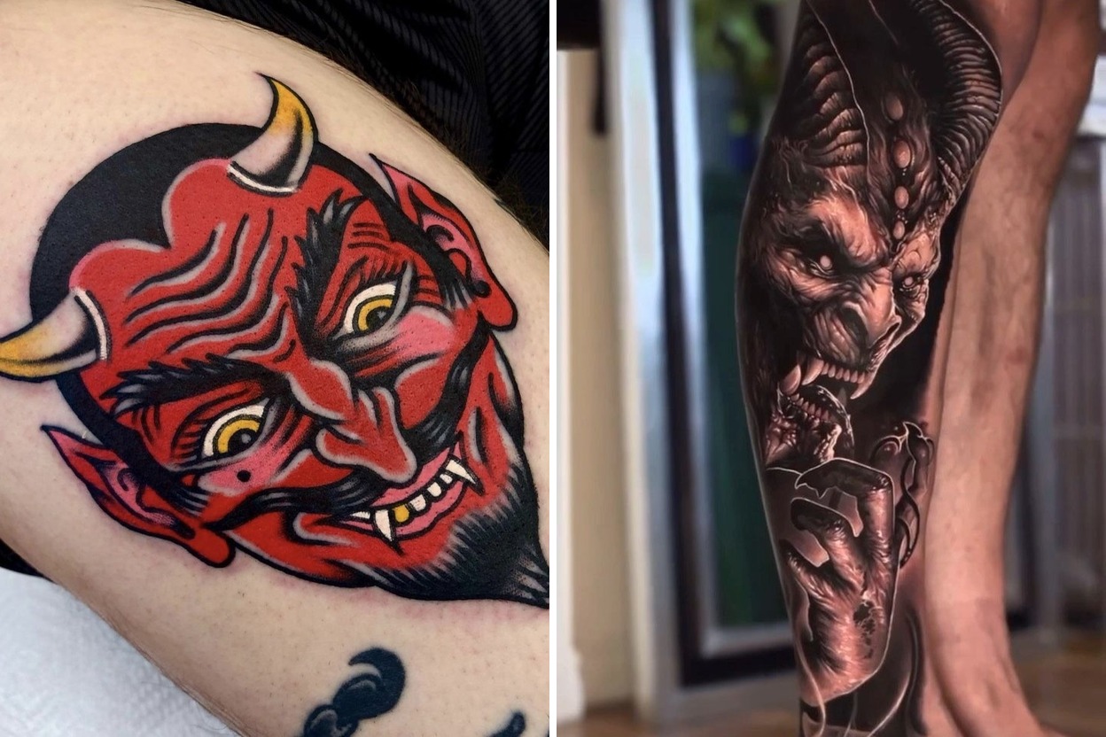 33+ Bold Devil Tattoo Ideas & Inspiration Featured Lookbook Collage