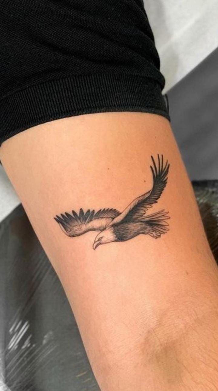 Tiny Flying Eagle Tattoo Tattoo Design