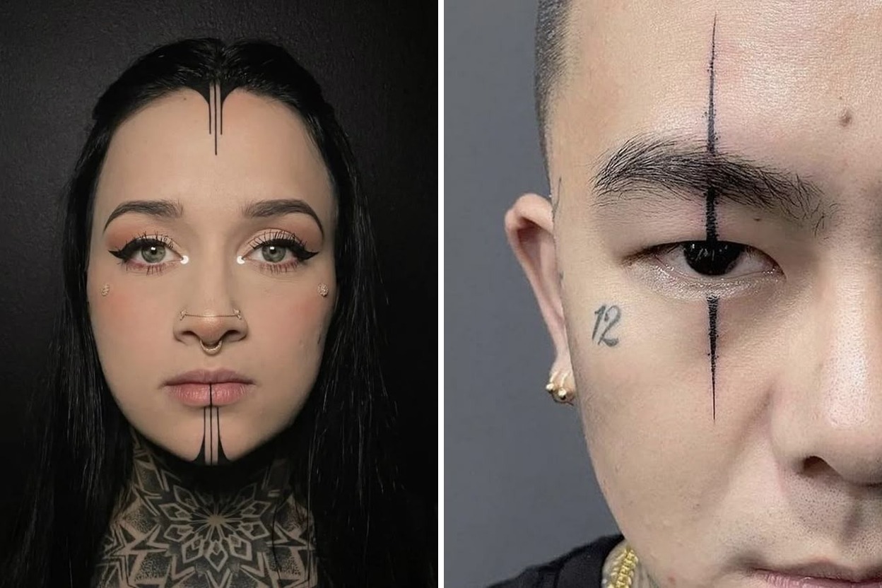 25+ Bold Face Tattoo Ideas With Inspiring Artistic Placement Featured Lookbook Collage