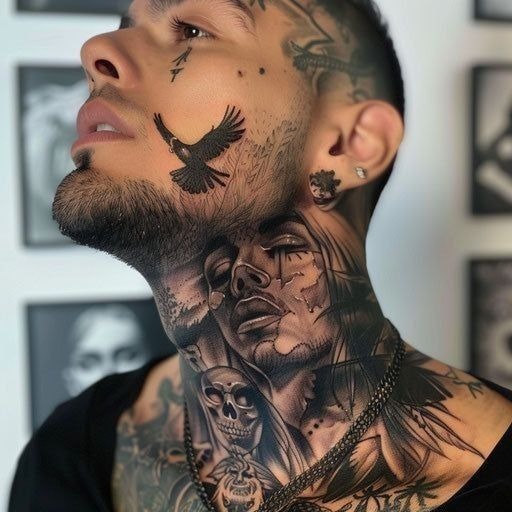 Realism Meets Surrealism Tattoo Design