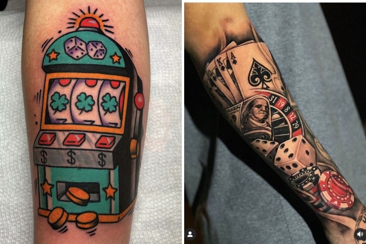 31+ Bold Gambling Tattoo Ideas & Inspiration Featured Lookbook Collage