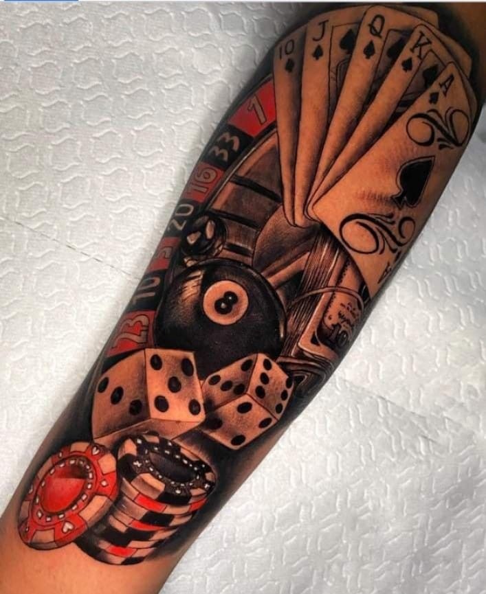 High Stakes Casino Sleeve Tattoo Tattoo Design