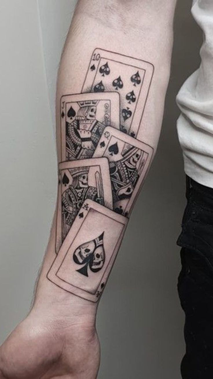 Life's a Gamble Dice Hand Tattoo Tattoo Design