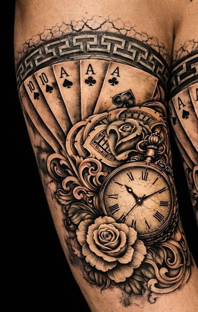 Minimal Lucky Slot Machine Tattoo Tattoo Design