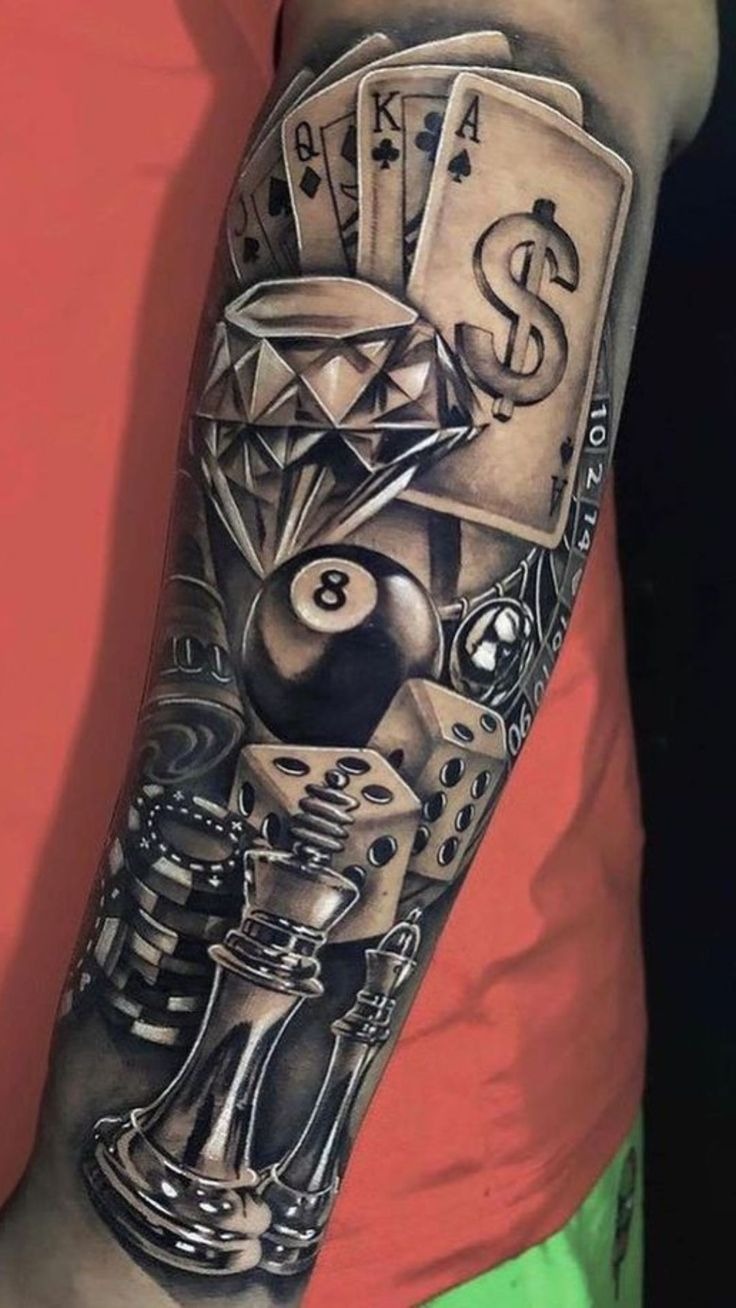 Ornamental Spade Symbol Tattoo Tattoo Design