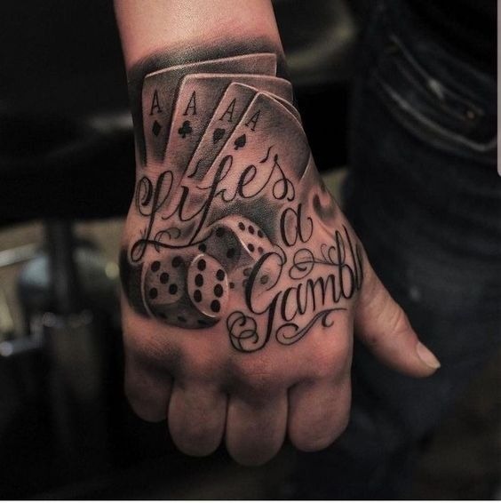 Skull and Royal Flush Forearm Tattoo Tattoo Design