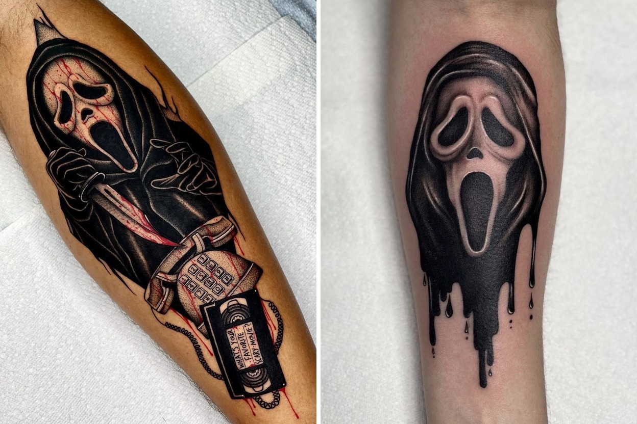 26+ Bold Ghostface Tattoo Ideas That Are Bloody Brilliant and Boldly Stylish Featured Lookbook Collage