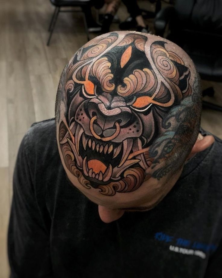 Elegant Blue Snake Crown Tattoo Tattoo Design