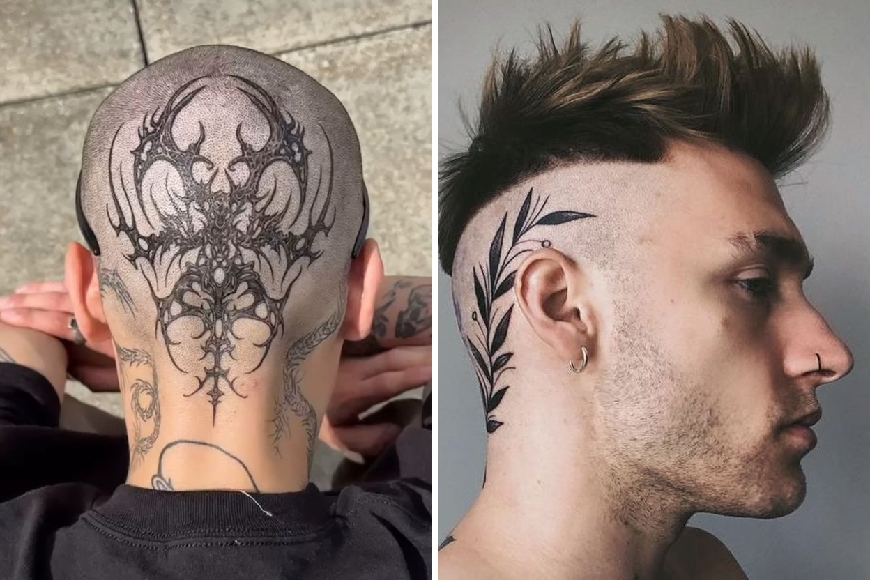 34+ Bold Head Tattoo Ideas & Inspiration Featured Lookbook Collage