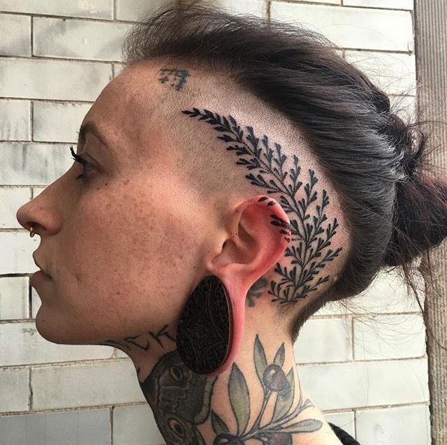 Flowing Blackwork Tribal Side Tattoo Tattoo Design