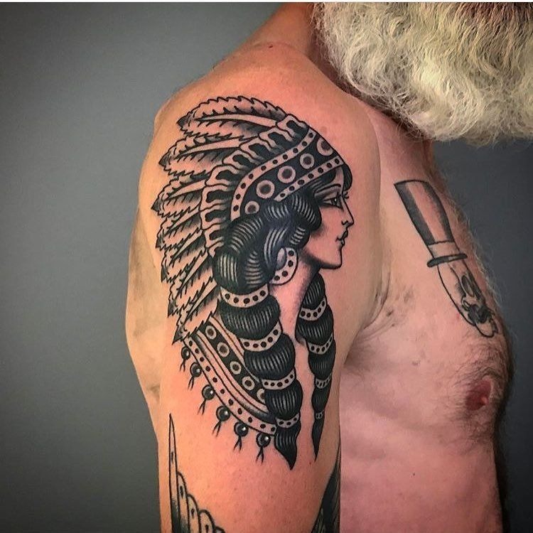 Mystical Feathered Woman Forearm Design Tattoo Design