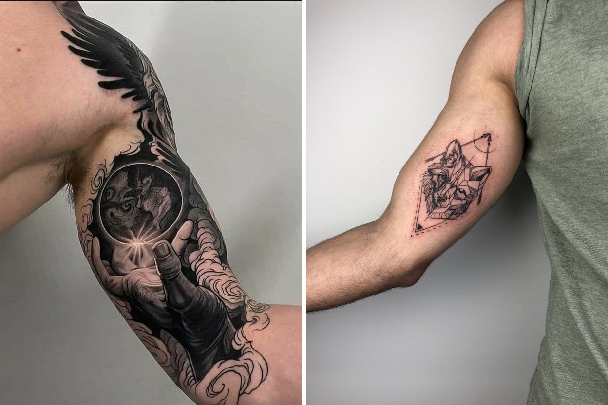 24+ Bold Inner Bicep Tattoo Ideas For Stylish and Meaningful Ink Featured Lookbook Collage