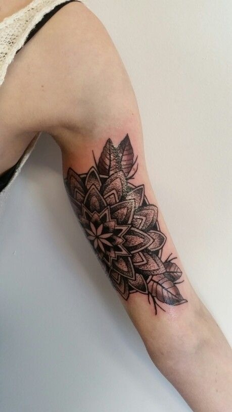 Mandala Art Inner Bicep Tattoo Tattoo Design