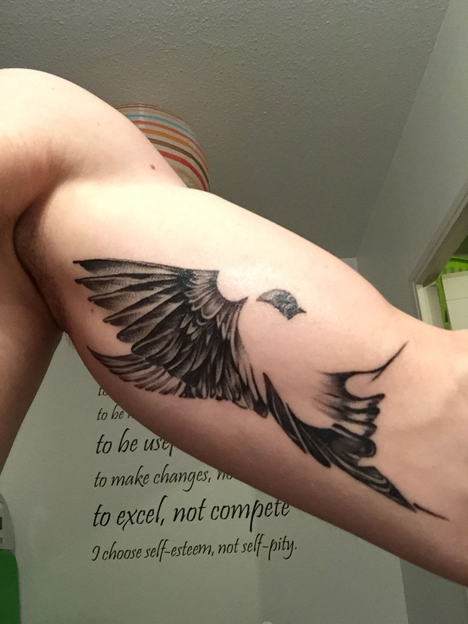 Soaring Bird Minimalist Tattoo Tattoo Design