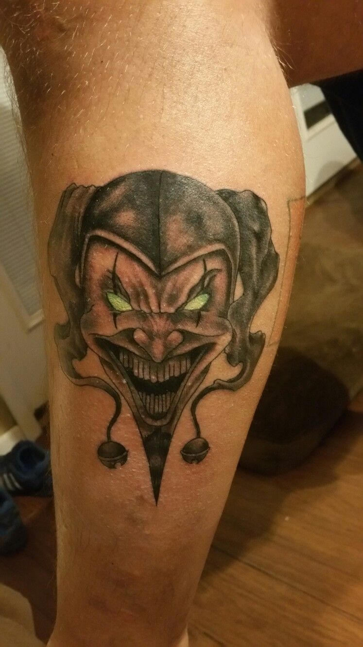 Dark Clown Face Jester Tattoo Tattoo Design