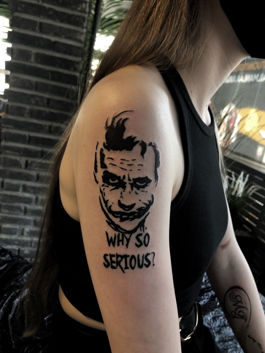 Black Stencil Quote Tattoo, a tattoo design rendered in clean detailed linework for the back.