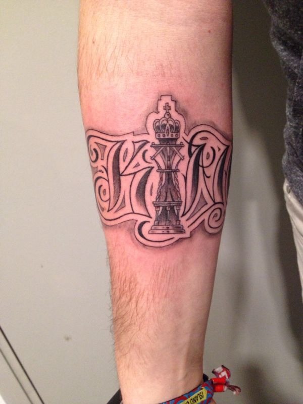 Crown and Name Legacy Ink Tattoo Design