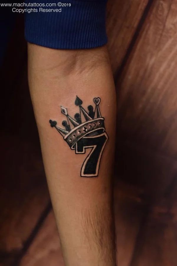 Dark King Card Skeleton Tattoo Design